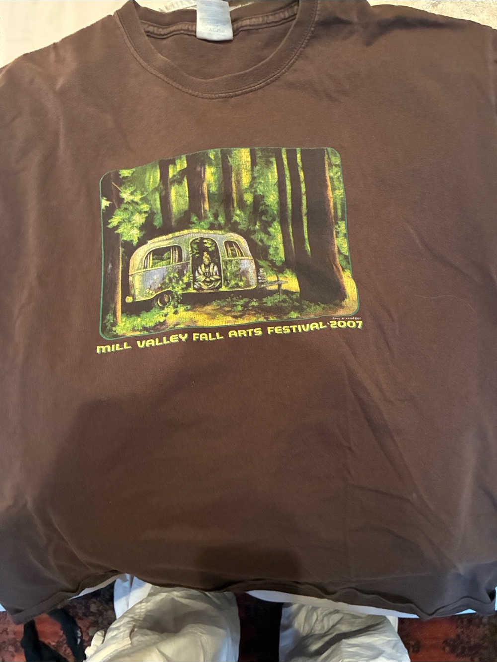 Mill Valley Fall Arts Festival 2007 Brown Graphic Tee